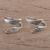 Sterling silver toe rings, 'Flight of Fancy' (pair) - Wing-Shaped Sterling Silver Toe Rings (Pair) thumbail