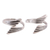 Sterling silver toe rings, 'Flight of Fancy' (pair) - Wing-Shaped Sterling Silver Toe Rings (Pair) thumbail