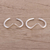 Sterling silver toe rings, 'Steady Rhythm' (pair) - Modern Polished Sterling Silver Toe Band Rings (Pair) thumbail