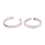 Sterling silver toe rings, 'Dimple' (pair) - Lightly Oxidized Sterling Silver Toe Rings (Pair) thumbail