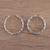 Sterling silver toe rings, 'Dimple' (pair) - Lightly Oxidized Sterling Silver Toe Rings (Pair) (image 2b) thumbail