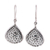 Sterling silver dangle earrings, 'Web of Desire' - Web-Like Sterling Silver Dangle Earrings from India thumbail