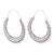 Sterling silver hoop earrings, 'Majestic Sunshine' - Pretty Indian Style Sterling Silver Hoop Earrings thumbail