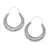 Sterling silver hoop earrings, 'Majestic Sunshine' - Pretty Indian Style Sterling Silver Hoop Earrings (image 2c) thumbail