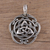Sterling silver pendant, 'Celtic Reverie' - Celtic Knot Sterling Silver Pendant from India Artisan (image 2) thumbail