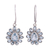 Blue topaz dangle earrings, 'Blue Glitz' - Faceted Blue Topaz Earrings from India