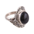 Onyx cocktail ring, 'Magical Allure' - Handcrafted Black Onyx Cocktail Ring from India (image 2a) thumbail