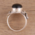 Onyx cocktail ring, 'Magical Allure' - Handcrafted Black Onyx Cocktail Ring from India (image 2c) thumbail