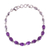 Rhodium plated amethyst tennis bracelet, 'Refreshing Lavender' - Adjustable Amethyst and Rhodium Plated Silver Bracelet thumbail