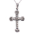 Sterling silver cross pendant necklace, 'Bound in Faith' - Sterling Silver Cross Pendant Necklace from India thumbail