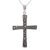Kreuzanhänger-Halskette aus Sterlingsilber, 'Starry Heavens' (Sternenhimmel) - Einzigartige Kreuzanhänger-Halskette aus Sterlingsilber