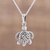 Sterling silver pendant necklace, 'Trinity Turtle' - Sterling Silver Celtic Trinity Knot Turtle Pendant Necklace thumbail