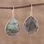 Gold plated labradorite dangle earrings, 'Aurora Tears' - Gold Plated Dangle Earrings with Labradorite (image 2) thumbail