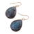 Gold plated labradorite dangle earrings, 'Aurora Tears' - Gold Plated Dangle Earrings with Labradorite (image 2c) thumbail