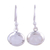 Rainbow moonstone dangle earrings, 'Crystal Mist' - Dangle Earrings with Sterling Silver and Rainbow Moonstone thumbail