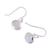Rainbow moonstone dangle earrings, 'Crystal Mist' - Dangle Earrings with Sterling Silver and Rainbow Moonstone (image 2c) thumbail