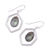 Labradorite dangle earrings, 'Frozen Fire' - 925 Sterling Silver and Labradorite Dangle Earrings (image 2c) thumbail