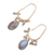 Gold plated labradorite dangle earrings, 'Regal Beauty' - Gold Plated 13 Carat Labradorite Dangle Earrings (image 2e) thumbail