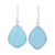 Chalcedony dangle earrings, 'Sky Muse' - Blue Chalcedony Earrings in Sterling Silver Bezels thumbail