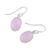 Rose quartz dangle earrings, 'Bashful Rose' - Faceted Rose Quartz Earrings Totaling 12 Carats (image 2c) thumbail