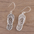 Sterling silver dangle earrings, 'Flip-Flop Time' - Sterling Silver Flip Flop Sandal Earrings from India (image 2b) thumbail