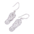 Sterling silver dangle earrings, 'Flip-Flop Time' - Sterling Silver Flip Flop Sandal Earrings from India (image 2c) thumbail