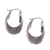 Sterling silver hoop earrings, 'Turn Around' - Unique Sterling Silver Hoop Earrings with Twist Design thumbail