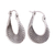 Sterling silver hoop earrings, 'Turn Around' - Unique Sterling Silver Hoop Earrings with Twist Design (image 2d) thumbail