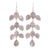 Labradorite dangle earrings, 'Leaf Cascade' - Dangle Earrings with Labradorite and Silver thumbail