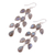 Labradorite dangle earrings, 'Leaf Cascade' - Dangle Earrings with Labradorite and Silver (image 2c) thumbail