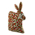 Chain stitched wool tea cozy, 'Hopping Rabbit' - Indian Chain Stitched 100% Wool and Cotton Rabbit Tea Cozy (image 2b) thumbail