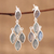 Labradorite chandelier earrings, 'Misty Marquise' - Stunning Ten Carat Labradorite Chandelier Earrings (image 2) thumbail