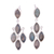 Labradorite chandelier earrings, 'Misty Marquise' - Stunning Ten Carat Labradorite Chandelier Earrings thumbail