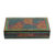 Wood decorative box, 'Kashmir Forest' - Papier Mache on Wood Decorative Trinket Box