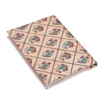 Handmade paper journal, 'Floating Leaf' - Handcrafted Leaf-Themed Paper Journal from India