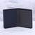 Leather bifold wallet, 'Noble Navy' - Sleek Navy Blue Leather Wallet from India (image 2b) thumbail