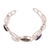 Multi-gemstone cuff bracelet, 'Harmonious Luster' - Multi-Gemstone Sterling Silver Cuff Bracelet from India