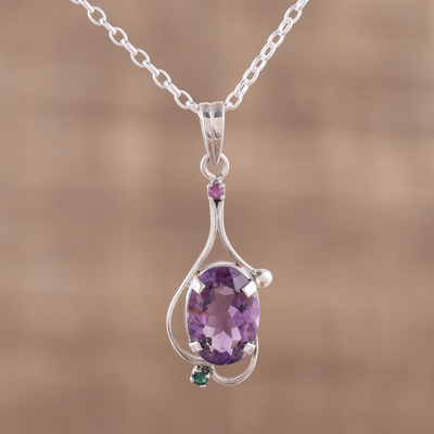Vintage 20*23mm Emerald Amethyst Pendant Necklace for Women Gemstone Lab  Diamond Cocktail Party Fine Jewelry Gifts Accessories - AliExpress