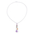 Multi-gemstone pendant necklace, 'Rainbow Palette' - Handmade Multi-Gemstone Pendant Necklace from India (image 2c) thumbail