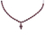 Garnet pendant necklace, 'Extravagance' - 16 Carat Garnet Pendant Necklace with Sterling Silver thumbail