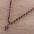 Garnet pendant necklace, 'Extravagance' - 16 Carat Garnet Pendant Necklace with Sterling Silver