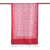 Seidenschal - Handblockbedruckter Schal aus 100 % Seide in Rot und Ecru