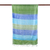 Silk shawl, 'Spring Delights' - Wide Striped Shawl in Blues and Green from India Artisans