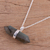 Labradorite pendant necklace, 'Crystal Energy' - Pendant Necklace with Labradorite and Sterling Silver (image 2b) thumbail