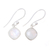 Rainbow moonstone dangle earrings, 'Sea Glass' - Sterling and 4 Carat Rainbow Moonstone Dangle Earrings (image 2c) thumbail