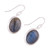 Labradorite dangle earrings, 'Darkening Sky' - Cabochon Labradorite and Silver Dangle Earrings (image 2c) thumbail