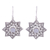 Rainbow moonstone dangle earrings, 'Mughal Stars' - Indian Rainbow Moonstone Dangle Earrings in Star Shapes