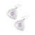 Rainbow moonstone dangle earrings, 'Jali Frieze' - Rainbow Moonstone and Sterling Silver Dangle Earrings (image 2c) thumbail