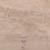 Rainbow moonstone pendant necklace, 'Key to Paradise' - Key Pendant Necklace with Rainbow Moonstone