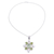 Peridot and cultured pearl pendant necklace, 'Alluring Style' - Peridot and Prehnite Pendant Necklace from India